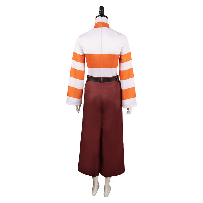 Inside Out Movie Anxiety Women Orange Outfit Party Carnival Halloween Cosplay Costume