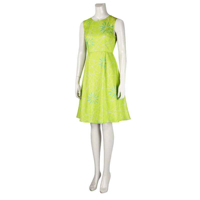 Inside Out Movie Joy Women Yellow Dress Party Carnival Halloween Cosplay Costume