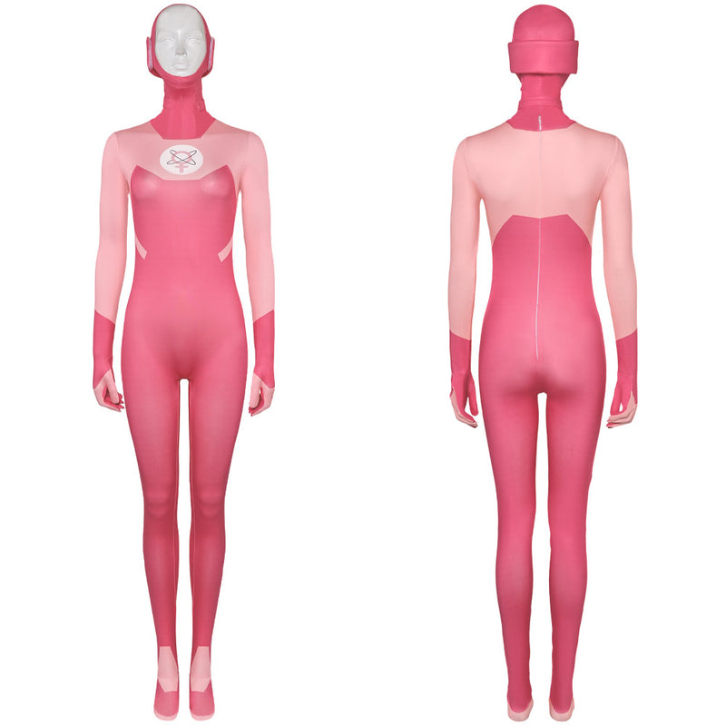 Invincible 2024 Atom Eve Women Pink Jumpsuit Party Carnival Halloween Cosplay Costume