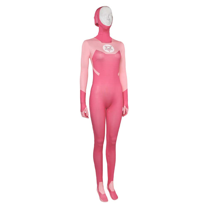 Invincible 2024 Atom Eve Women Pink Jumpsuit Party Carnival Halloween Cosplay Costume