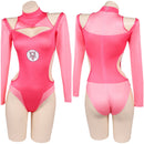 Invincible Atom Eve Women Pink One-piece Swimsuit Cosplay Costume Outfits Halloween Carnival Suit