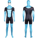 Invincible Mark Grayson Blue And Black Jumpsuit Carnival Halloween Cosplay Costume