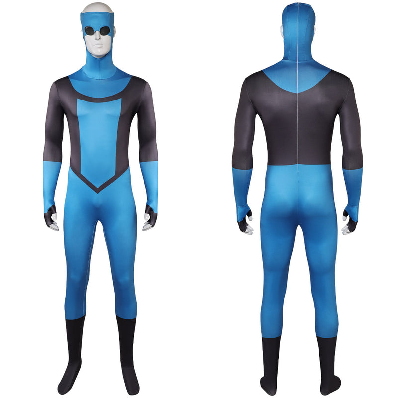 Invincible Mark Grayson Blue Jumpsuit Carnival Halloween Cosplay Costume