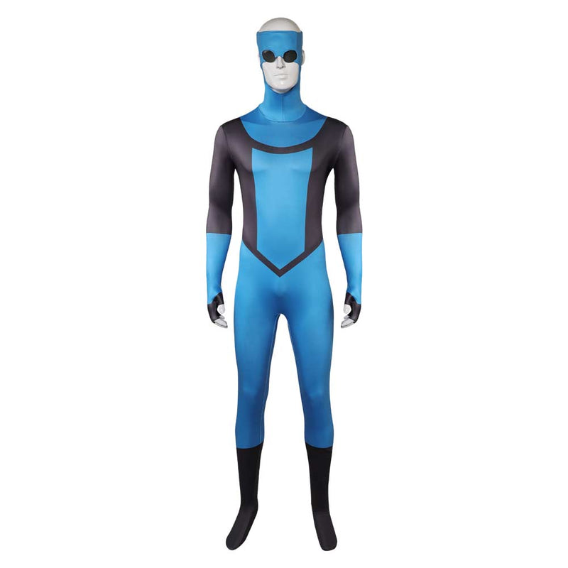 Invincible Mark Grayson Blue Jumpsuit Carnival Halloween Cosplay Costume