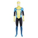 Invincible Mark Grayson Blue Yellow Jumpsuit Combat Suit Carnival Halloween Cosplay Costume