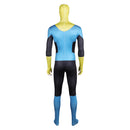 Invincible Mark Grayson Blue Yellow Jumpsuit Combat Suit Carnival Halloween Cosplay Costume