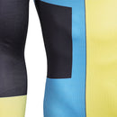 Invincible Mark Grayson Blue Yellow Jumpsuit Combat Suit Carnival Halloween Cosplay Costume