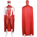 Invincible Mark Grayson Red Jumpsuit With Cloak Carnival Halloween Cosplay Costume