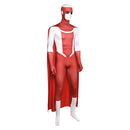 Invincible Mark Grayson Red Jumpsuit With Cloak Carnival Halloween Cosplay Costume