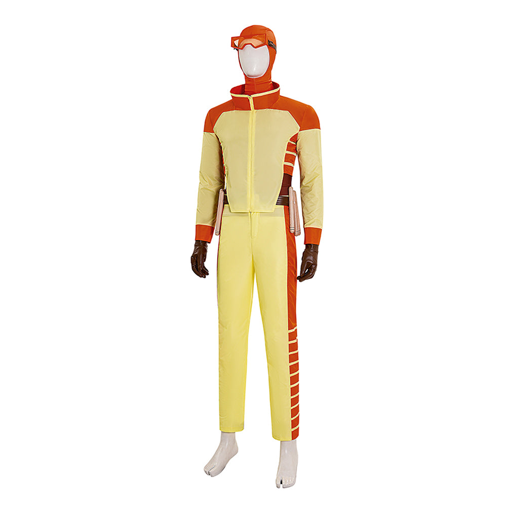 Invincible Rex Splode Yellow Outfit Carnival Halloween Cosplay Costume ...