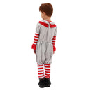 It Movie Pennywise Kids Children Grey Jumpsuit Party Carnival Halloween Cosplay Costume