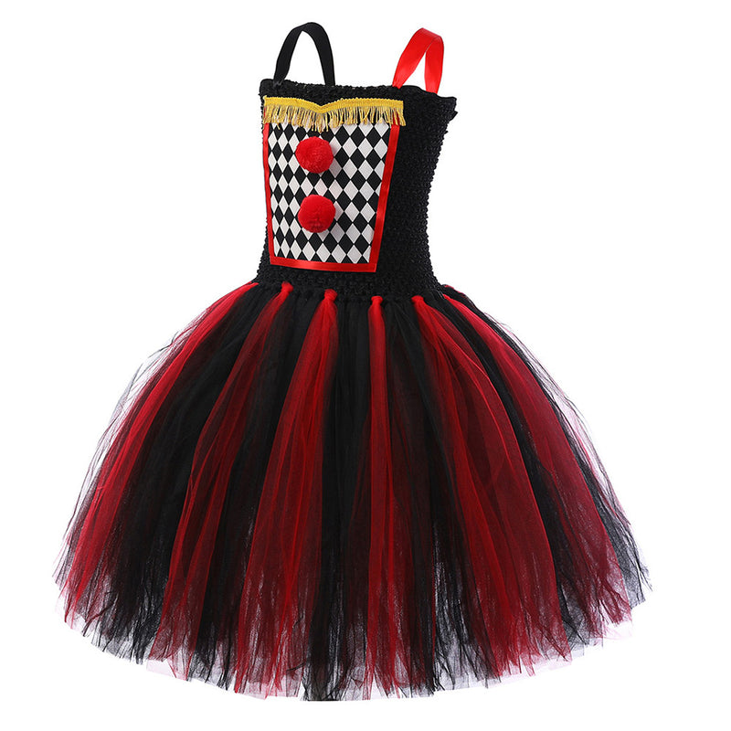 IT Movie Pennywise Kids Children Red Dress Party Carnival Halloween Cosplay Costume