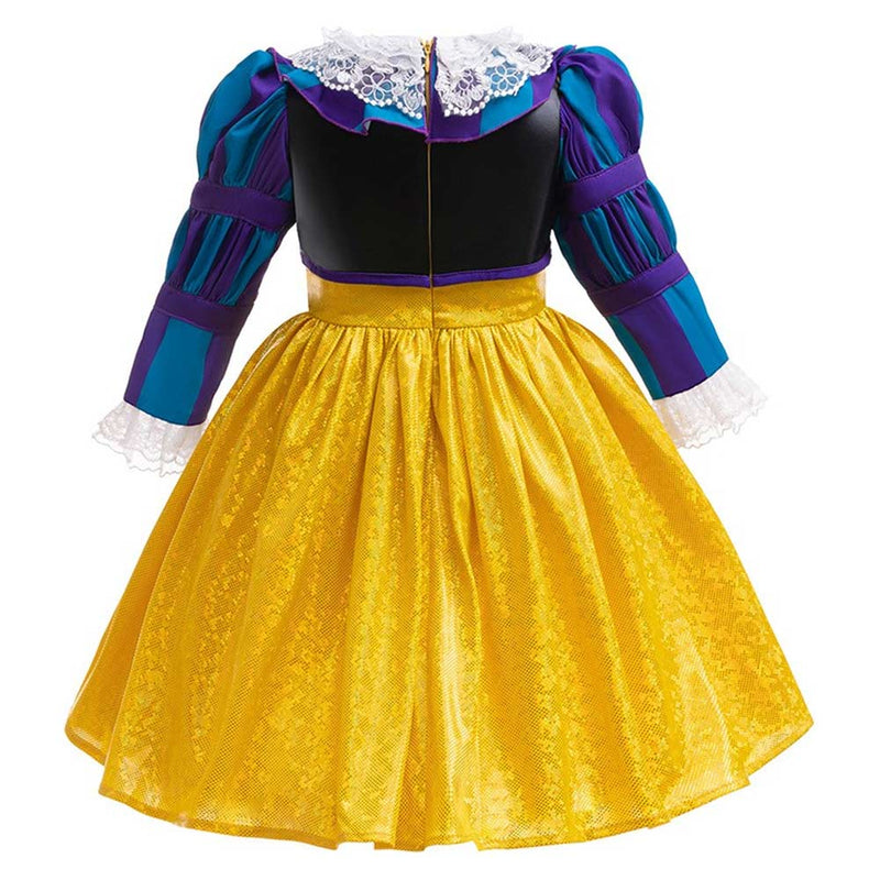 IT Movie Pennywise Kids Children Yellow Dress Party Carnival Halloween Cosplay Costume