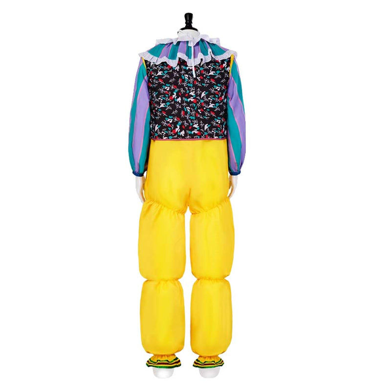 It Movie Pennywise Yellow Jumpsuit Party Carnival Halloween Cosplay Costume