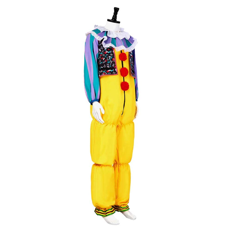 It Movie Pennywise Yellow Jumpsuit Party Carnival Halloween Cosplay Costume