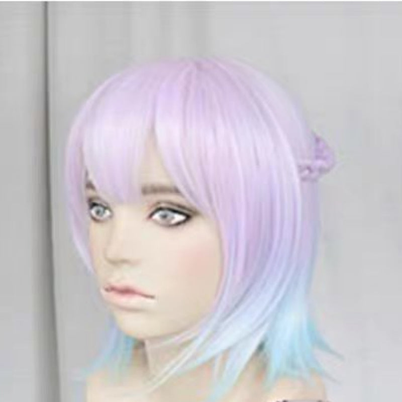 Purple Cosplay Wig Carnival Halloween Prop