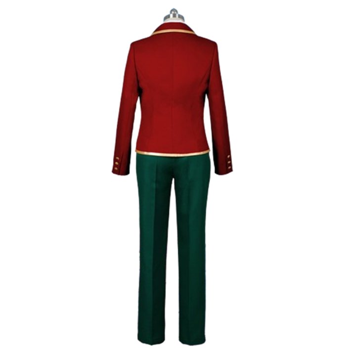 Red Uniform Halloween Party Carnival Cosplay Costume