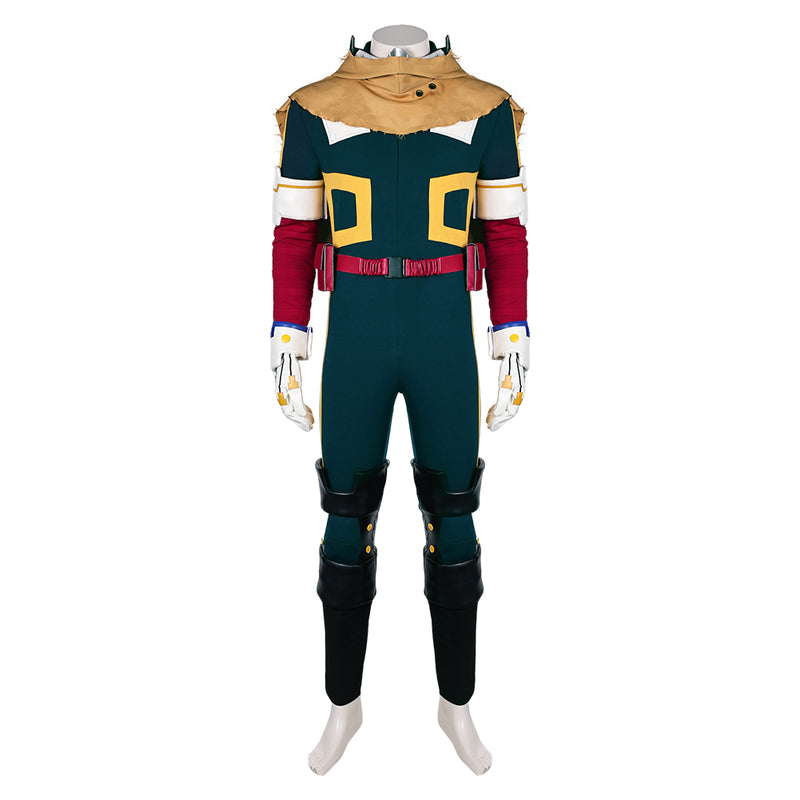 Izuku Midoriya Green Jumpsuit Full Set Outfit Party Carnival Halloween Cosplay Costume