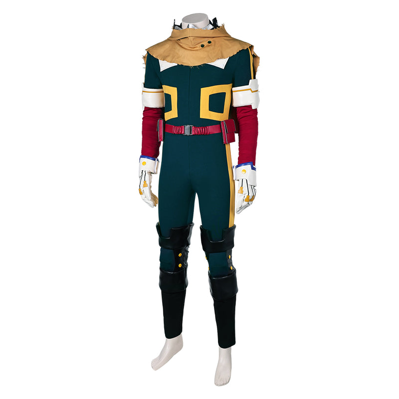 Izuku Midoriya Green Jumpsuit Full Set Outfit Party Carnival Halloween Cosplay Costume