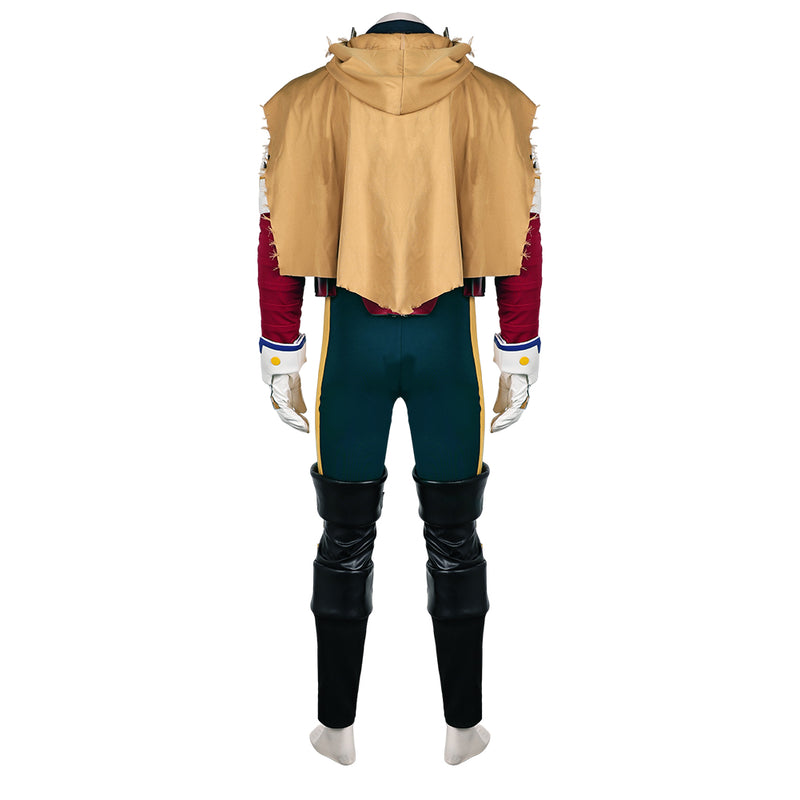 Izuku Midoriya Green Jumpsuit Full Set Outfit Party Carnival Halloween Cosplay Costume