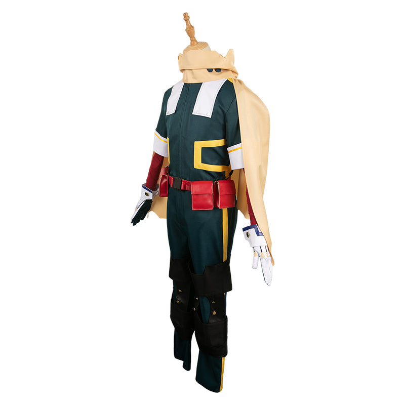 Izuku Midoriya Green Outfit Combat Suit Party Carnival Halloween Cosplay Costume