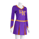 Jennifers Body Jennifer Check Purple Cheerleader Outfits Halloween Carnival Party Cosplay Costume