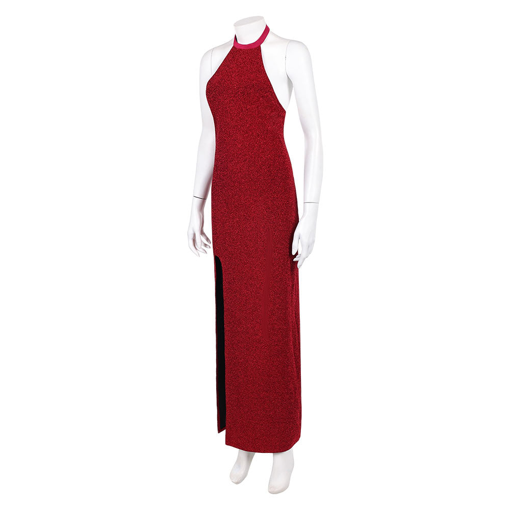 John Wick: Ballerina 2025 Eve Macarro Rooney Women Red Dress Carnival Halloween Cosplay Costume