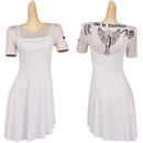 John Wick: Ballerina 2025 Eve Macarro Women White Dance Dress Outfit Cosplay Costume