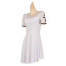 John Wick: Ballerina 2025 Eve Macarro Women White Dance Dress Outfit Cosplay Costume