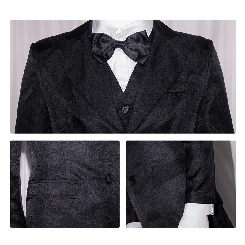 Joker: Folie à Deux (2024) Movie Arthur Fleck Black Suit Party Carnival Halloween Cosplay Costume