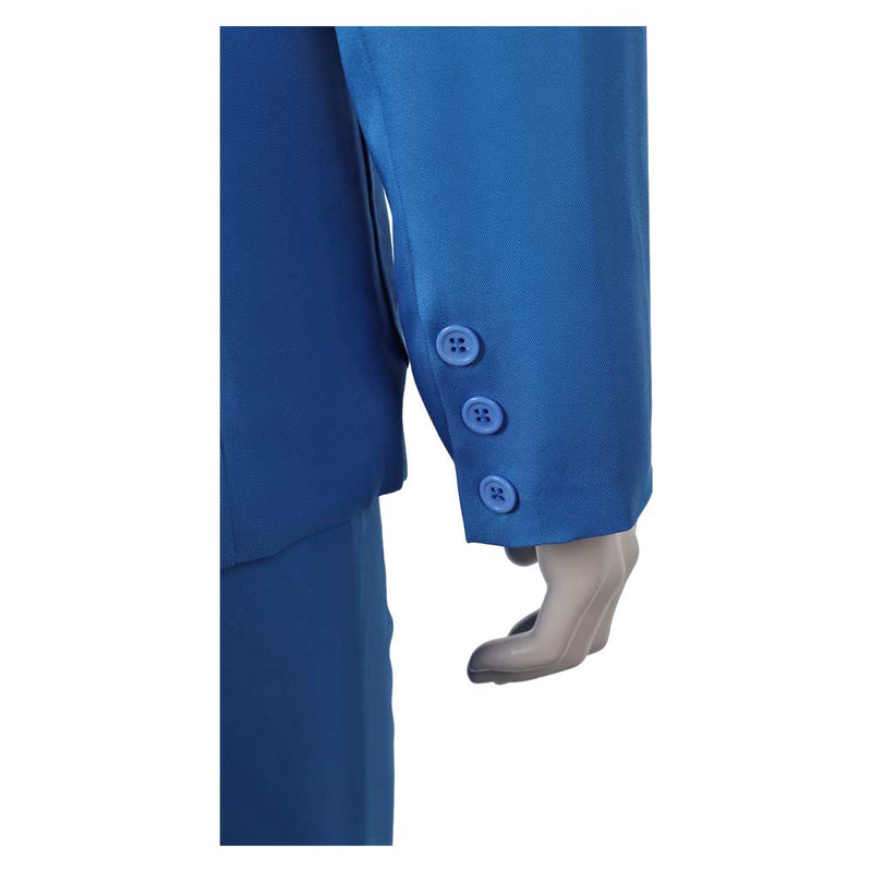 Joker: Folie à Deux (2024) Movie Arthur Fleck Blue Suit Party Carnival Halloween Cosplay Costume