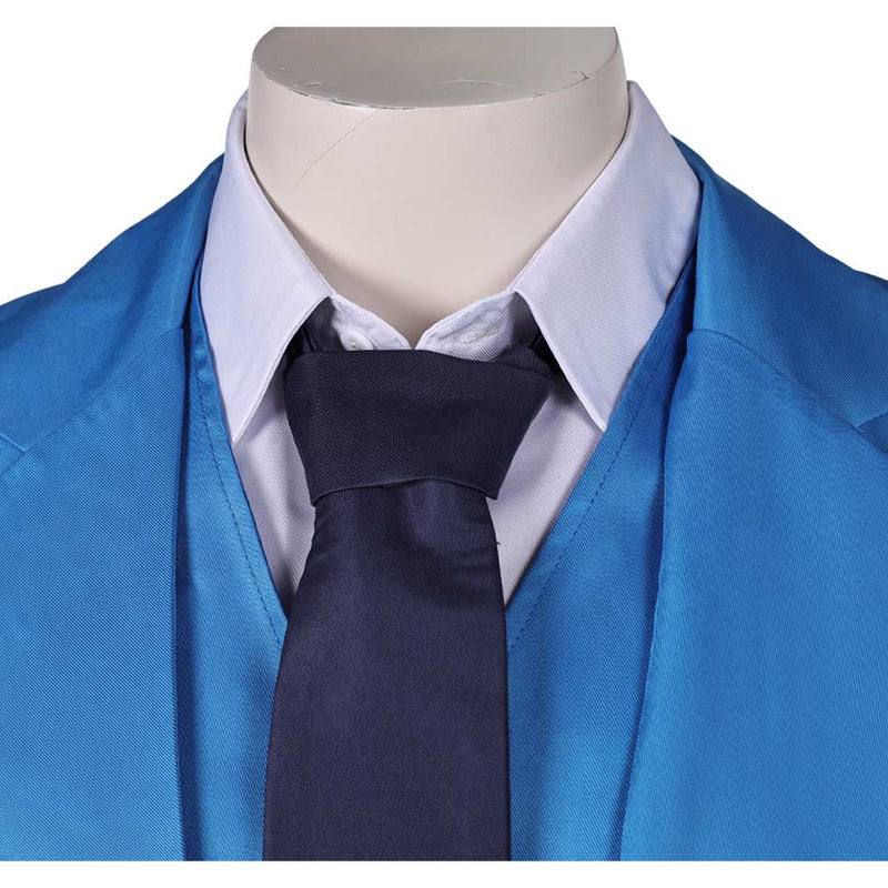 Joker: Folie à Deux (2024) Movie Arthur Fleck Blue Suit Party Carnival Halloween Cosplay Costume