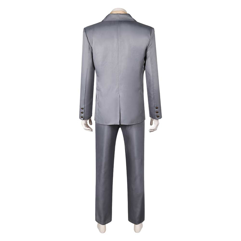 Joker: Folie à Deux (2024) Movie Arthur Fleck Grey Suit Party Carnival Halloween Cosplay Costume