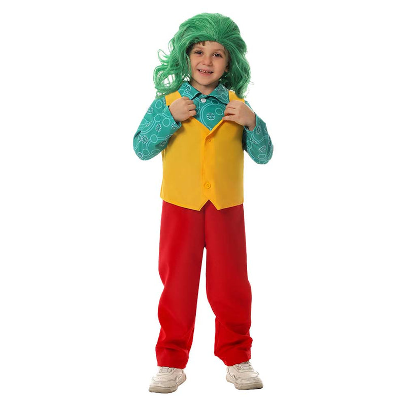 Joker: Folie à Deux (2024) Movie Arthur Fleck Kids Children Joker Suit With Wig Cosplay Costume