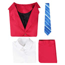 Joker: Folie à Deux (2024) Movie Arthur Fleck Red Outfit Party Carnival Halloween Cosplay Costume