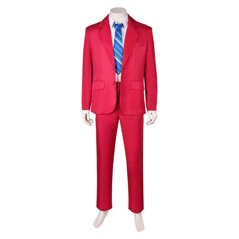 Joker: Folie à Deux (2024) Movie Arthur Fleck Red Outfit Party Carnival Halloween Cosplay Costume