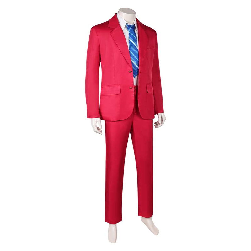 Joker: Folie à Deux (2024) Movie Arthur Fleck Red Outfit Party Carnival Halloween Cosplay Costume