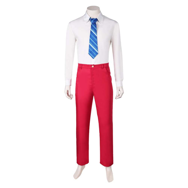 Joker: Folie à Deux (2024) Movie Arthur Fleck Red Outfit Party Carnival Halloween Cosplay Costume