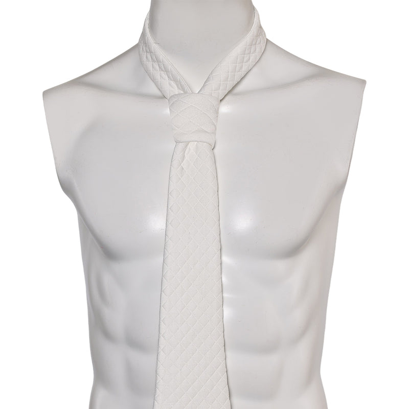 Joker: Folie à Deux (2024) Movie Arthur Fleck White Cosplay Necktie Halloween Carnival Costume Accessories