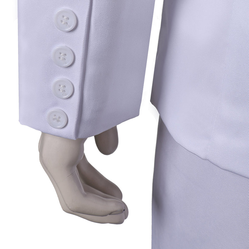 Joker: Folie à Deux (2024) Movie Arthur Fleck White Outfit Party Carnival Halloween Cosplay Costume