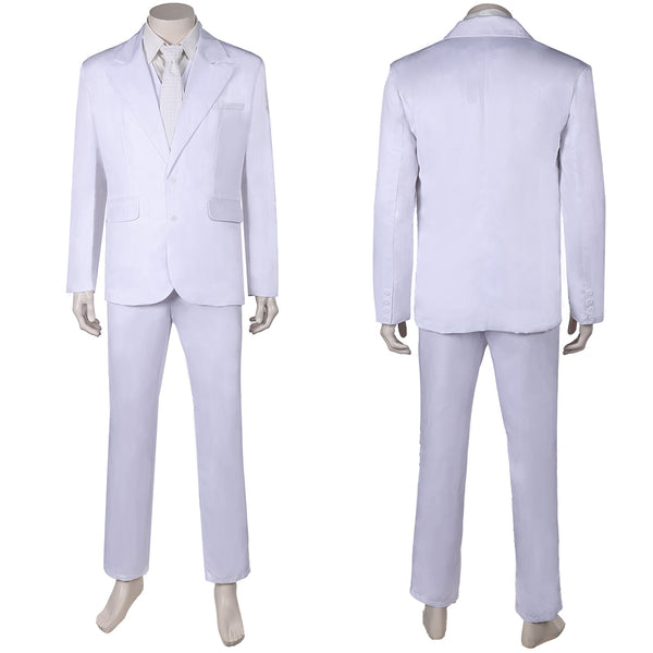 Joker: Folie à Deux (2024) Movie Arthur Fleck White Outfit Party Carnival Halloween Cosplay Costume