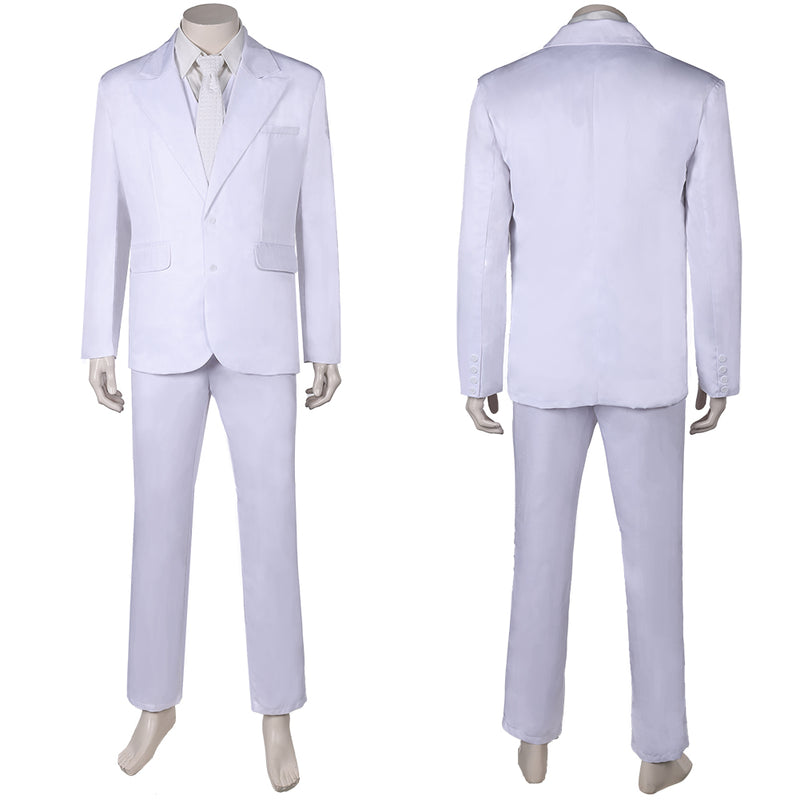 Joker: Folie à Deux (2024) Movie Arthur Fleck White Outfit Party Carnival Halloween Cosplay Costume