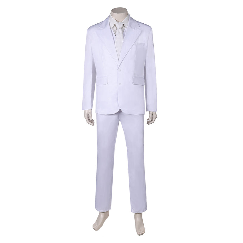 Joker: Folie à Deux (2024) Movie Arthur Fleck White Outfit Party Carnival Halloween Cosplay Costume