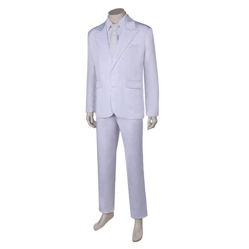 Joker: Folie à Deux (2024) Movie Arthur Fleck White Outfit Party Carnival Halloween Cosplay Costume