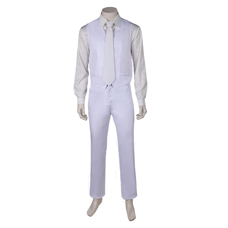 Joker: Folie à Deux (2024) Movie Arthur Fleck White Outfit Party Carnival Halloween Cosplay Costume