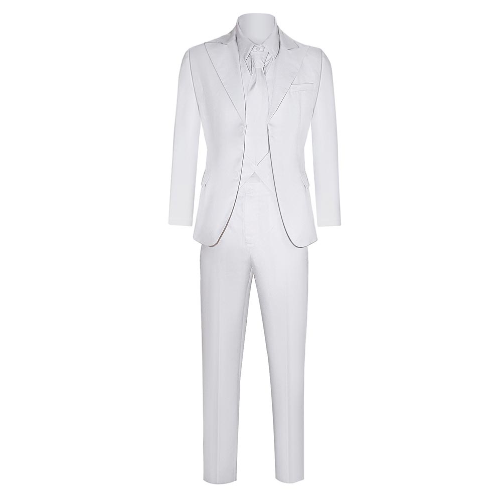 Joker: Folie à Deux (2024) Movie Arthur Fleck White Suit Party Carniva