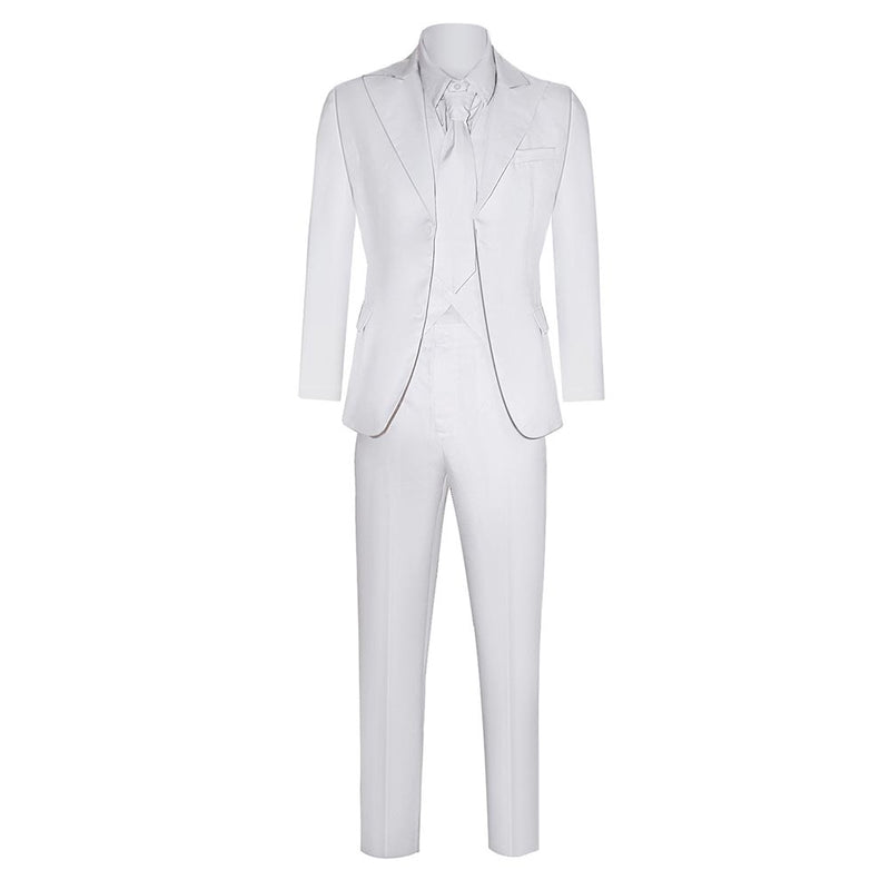 Joker: Folie à Deux (2024) Movie Arthur Fleck White Suit Party Carnival Halloween Cosplay Costume