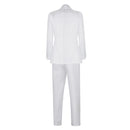 Joker: Folie à Deux (2024) Movie Arthur Fleck White Suit Party Carnival Halloween Cosplay Costume