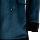 Joker: Folie à Deux (2024) Movie Harley Quinn Women Blue Coat Cosplay Costume