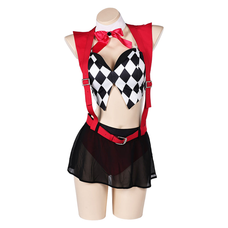 Joker: Folie à Deux (2024) Movie Harley Quinn Women Red Sexy Suit Cosplay Costume Original Design